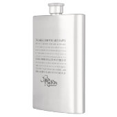 Trinken ... Du bist glücklich - Chesterton Weishei Flachmann (Links)