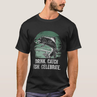 Trinken Fisch Fisch feiert glückliche Beer Lover P T-Shirt