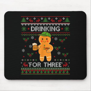 Trinken für drei Schwangerschaftsankündigung Hässl Mousepad