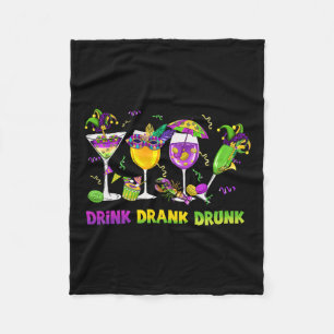 Trinken getrunken Betrunkenen lustig trinken Mardi Fleecedecke