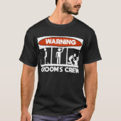 Trinken Groom Squad Funny Men Crew Bachelor Party T-Shirt (Vorderseite)