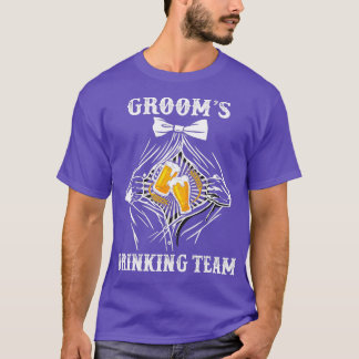 Trinken Groom Team Squad Funny Bachelor Party T-Shirt