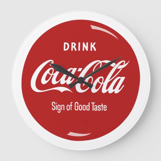 TRINKEN GROßE WANDUHR (Vorderseite)