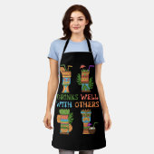 Trinken gut mit anderen Frauen Tiki Hawaii Hawaii Schürze (Getragen)