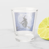 Trinken Hexen Blue Cat Spooky Schnapsglas (Rückseite)
