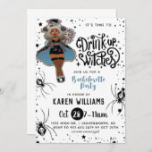 Trinken Hexen Halloween Junggeselinnen-Abschied In Einladung (Vorne/Hinten)