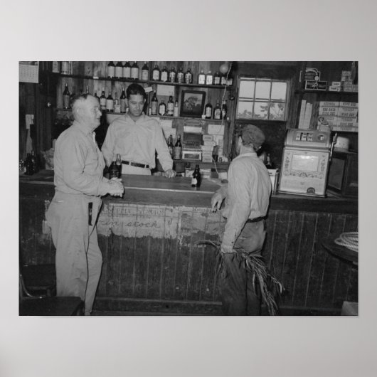 Trinken im Bar Vintag Poster (Vorne)