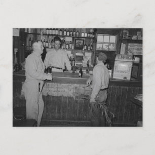Trinken im Bar Vintage Poster Postkarte