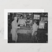 Trinken im Bar Vintage Poster Postkarte (Vorne/Hinten)