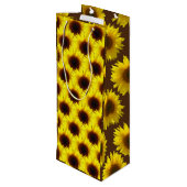 Trinken im Sonnenschein - Weinbeutel Geschenktüte Für Weinflaschen (Rückseite Schrägansicht)