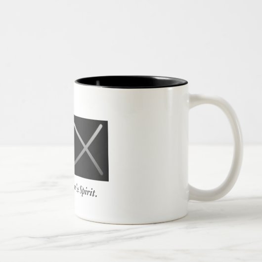 Trinken in der Geist-Kaffee-Tasse Zweifarbige Tasse (Rechts)