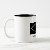 Trinken in der Geist-Kaffee-Tasse Zweifarbige Tasse (Links)