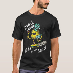 Trinken in Handzehen zum Ananas-Ananas-Mann auf Sk T-Shirt