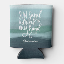 Trinken in meiner Hand | Custom Blue Abstrakt Art