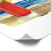 Trinken in meiner Hand Zitat Nautical Beach Sommer Poster (Ecke)