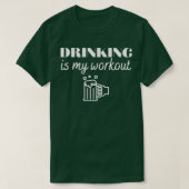 Trinken ist mein Training T T-Shirt (Design vorne)