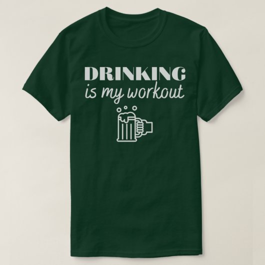 Trinken ist mein Training T T-Shirt (Design vorne)