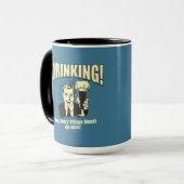 Trinken: Jedes Dorf braucht Idiot Tasse (Vorderseite Links)
