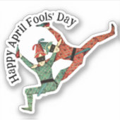 Trinken Jesters April Narren Day Aufkleber (Vorderseite)
