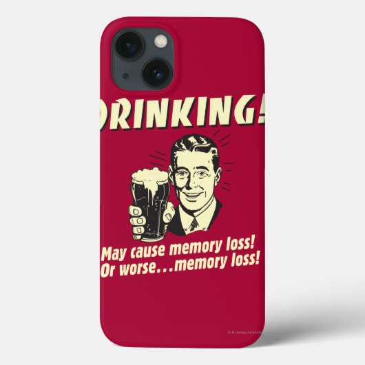 Trinken: Kann den Speicherverlust noch verschlimme Case-Mate iPhone Hülle (Rückseite)