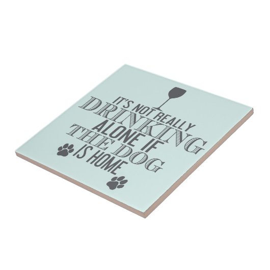 Trinken mit dem Hund | Funny Untersetzer (Seite)