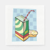 Trinken mit einem Strohdach Napkins Serviette (Vorderseite)