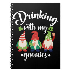 Trinken mit meinen Gnomies Lustiger St. Patrick's  Notizblock