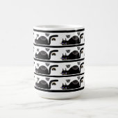 Trinken mit schwarzen Katzen Kaffeetasse (Mittel)