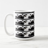 Trinken mit schwarzen Katzen Kaffeetasse (Links)