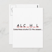 trinken postkarte (Vorne/Hinten)