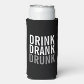 Trinken Sie betrunken getrunken | Funny Can Cooler Selters Dosenkühler (Seltzer Vorderseite)