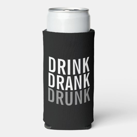 Trinken Sie betrunken getrunken | Funny Can Cooler Selters Dosenkühler (Seltzer Vorderseite)