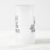 Trinken Sie Bier & Haustiere meiner Dackel Bier Da Mattglas Bierglas (Mittel)