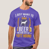 Trinken Sie Bier und halten Sie mit meinem Hund au T-Shirt (Vorderseite)