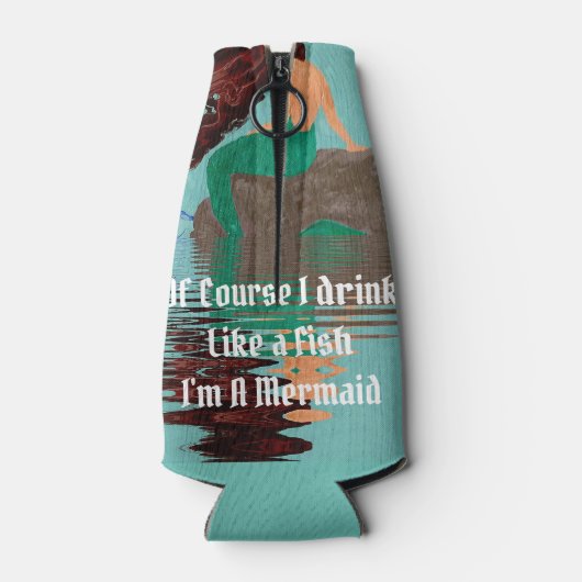 Trinken Sie Cooler wie eine Fischmilderflasche Flaschenkühler (Rückseite)