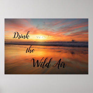 Trinken Sie das Wild Air Poster