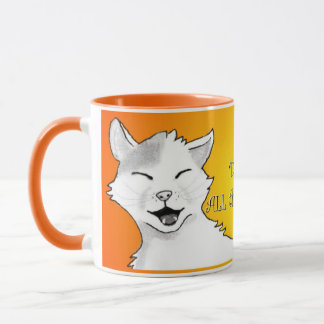Trinken Sie DEN GANZEN Kaffee! Katze Tasse