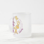 Trinken Sie den Kaffee, machen Sie die Dinge Mattglastasse (Vorderseite Links)