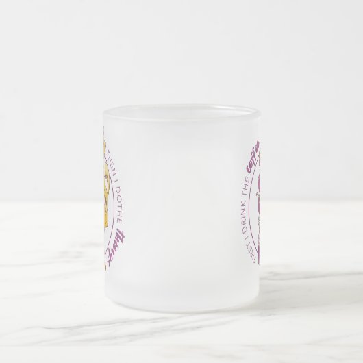 Trinken Sie den Kaffee, machen Sie die Dinge Mattglastasse (Mittel)