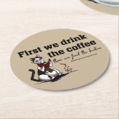 Trinken Sie den Untersetzer des Kaffees (Angewinkelt)