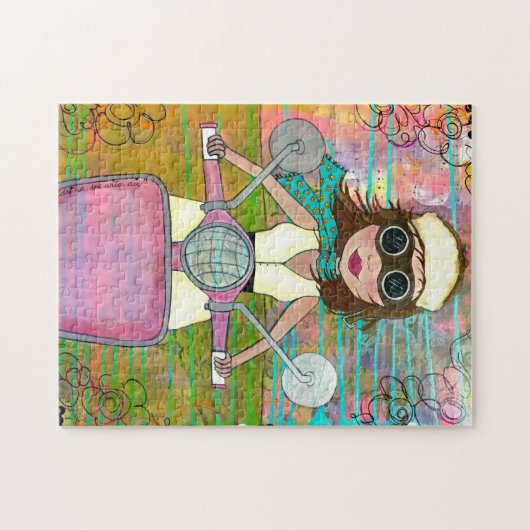 "Trinken Sie die wilde Luft-" Puzzle (Horizontal)