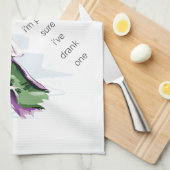 Trinken Sie einen Weingarten Geschirrtuch (Viertel Falte)