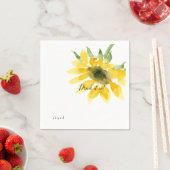 Trinken Sie es im Individuelle Name Sonnenblumenco Serviette (Beispiel)