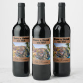 Trinken Sie etwas auf uns! Custom Weinetikett (Flaschen)