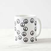 Trinken Sie Frieden-Gefüllten Kaffee! Kaffeetasse (VorderseiteRechts)