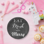 Trinken Sie Getränke und seien Sie Merry Paper Pla Pappteller (Party)