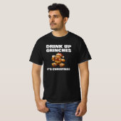 Trinken Sie Grinken, Weihnachten T-Shirt (Vorne ganz)