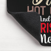 Trinken Sie heiße Schokolade und genießen Sie die  Mousepad (Ecke)