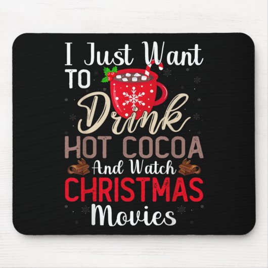 Trinken Sie heiße Schokolade und genießen Sie die  Mousepad (Vorne)