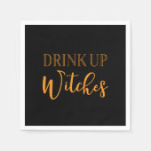 Trinken Sie Hexen Funny Halloween Napkins Serviette (Vorderseite)